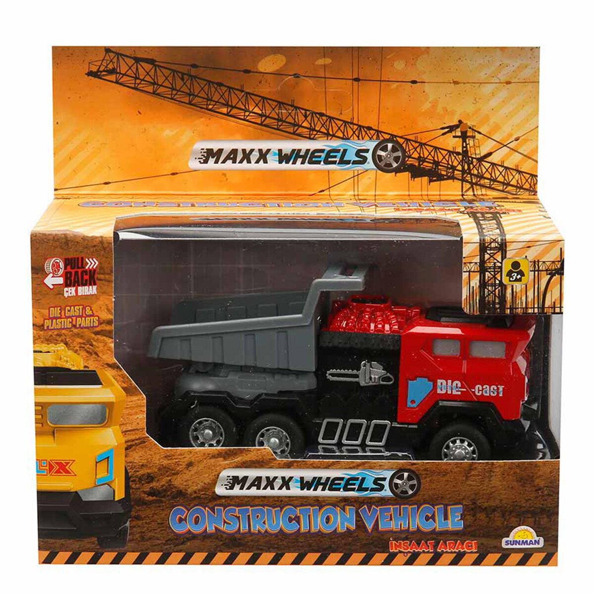 Maxx Wheels Vehicul de constructie cu basculanta Rosu