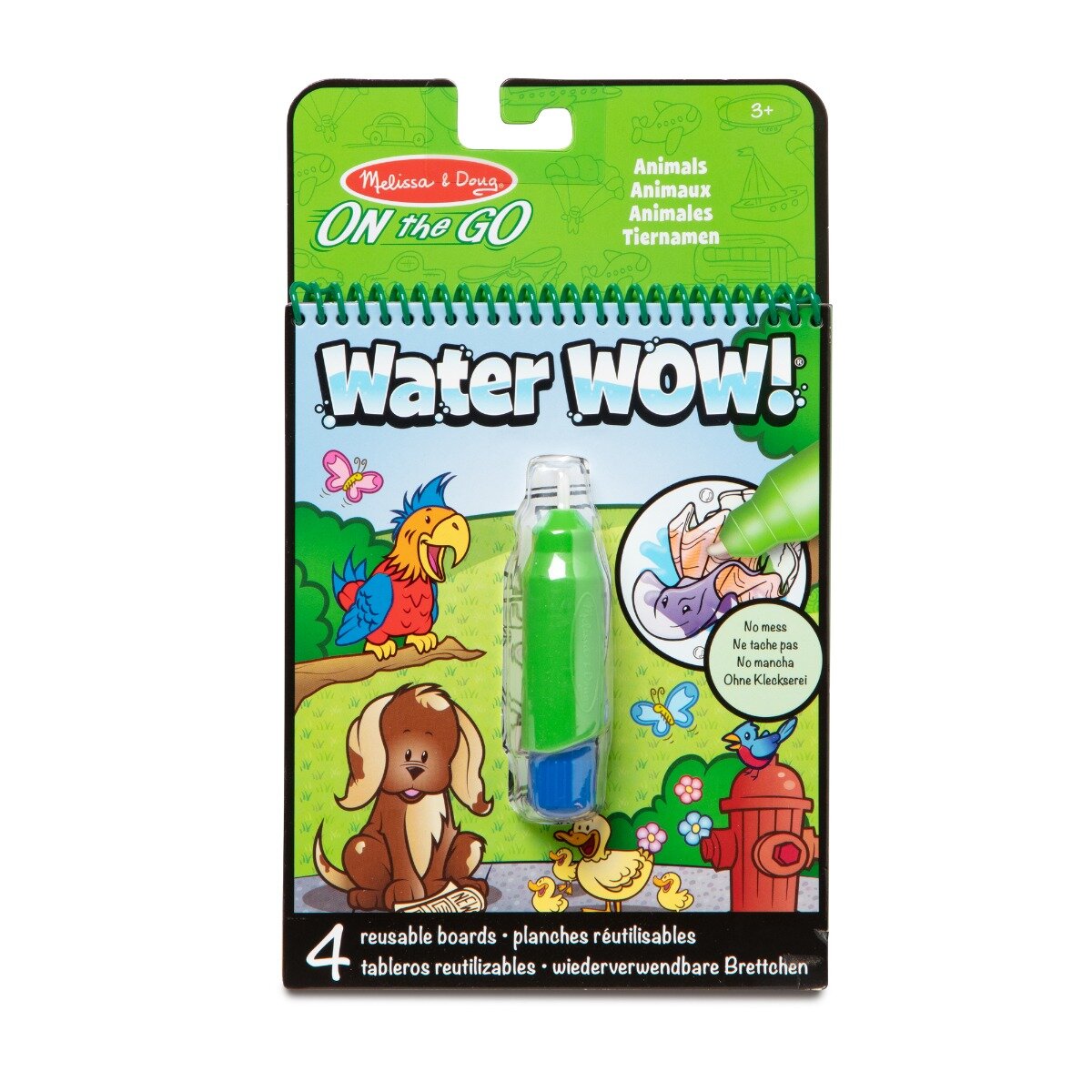 Melissa & Doug Set 4 planse de colorat cu apa Animale 6074878
