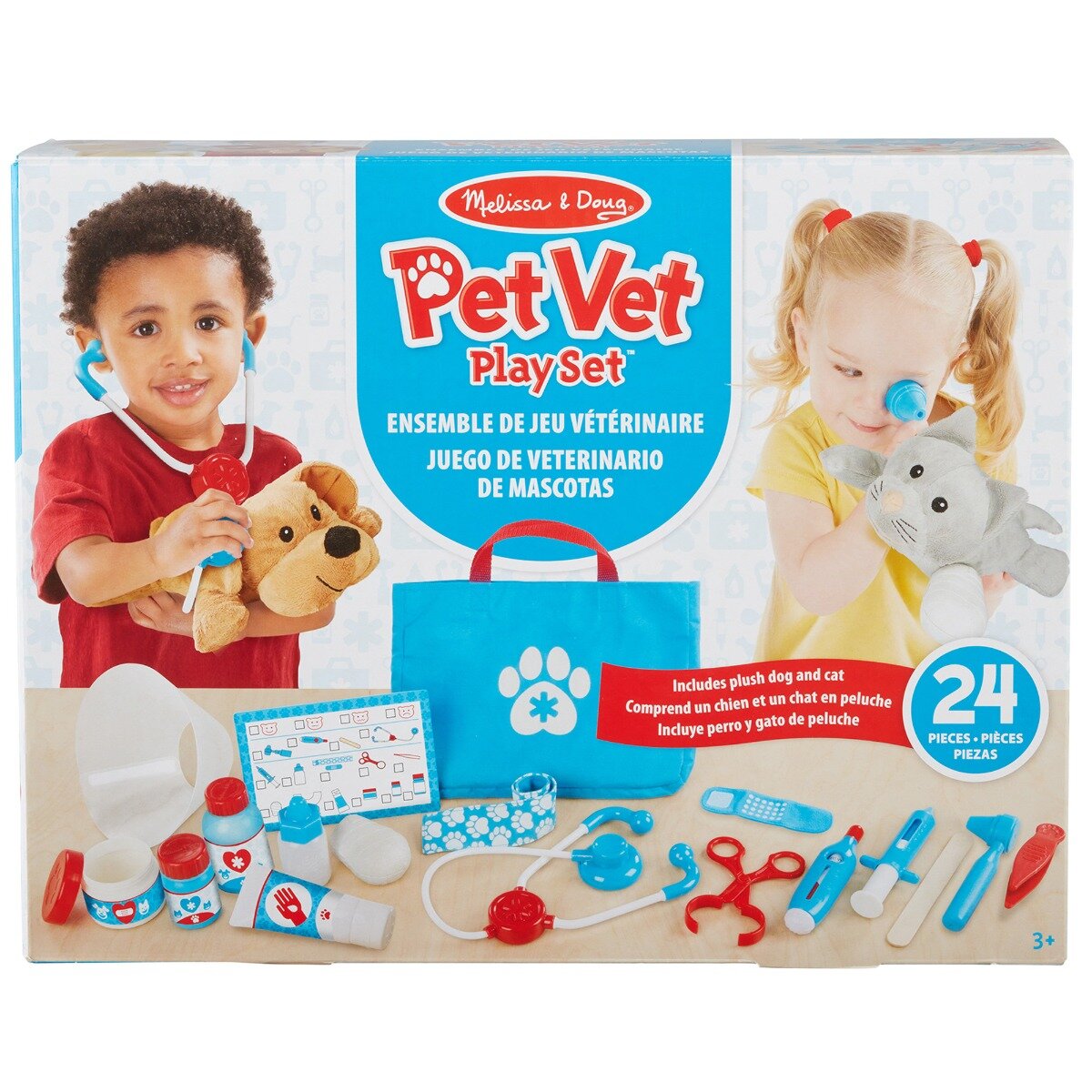Melissa & Doug Set de joaca La veterinar 24 piese 6074883