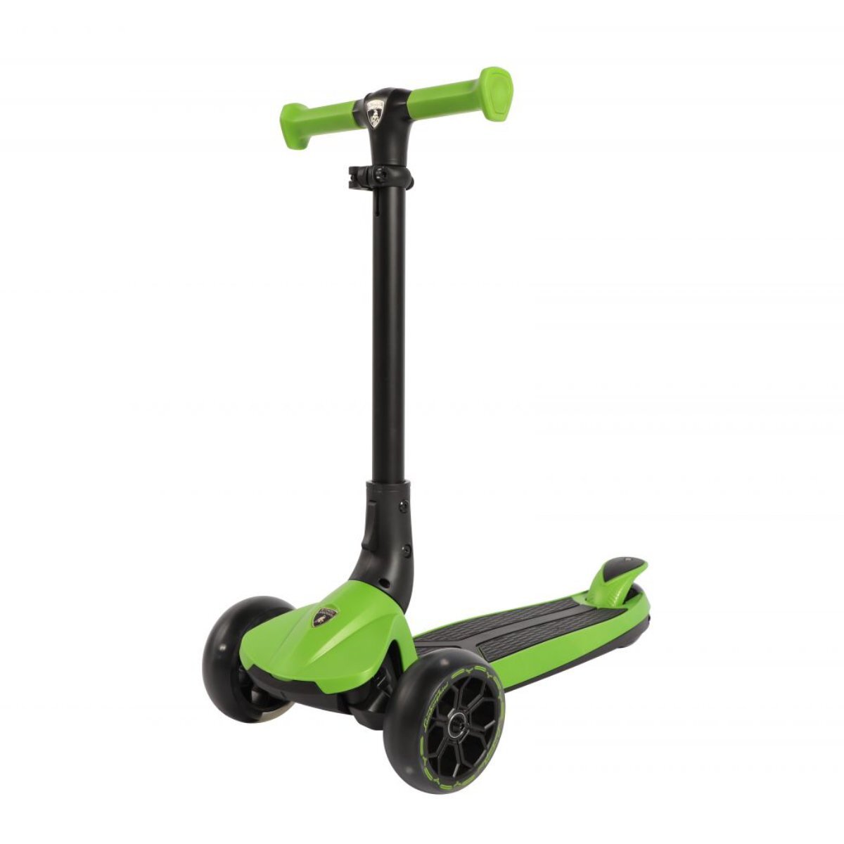 Mesuca Trotineta cu 3 roti Lamborghini cadru aluminiu roti led Verde