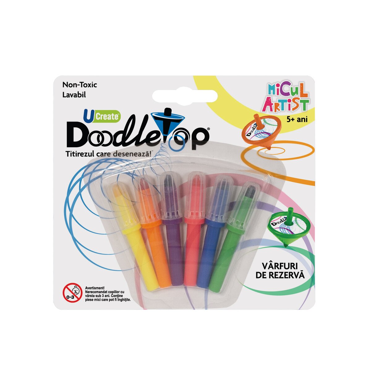 Micul Artist Varfuri de rezerva pentru titirez Doodletop