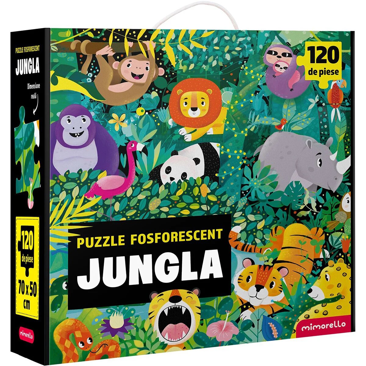 Mimorello Puzzle fosforescent Jungla 120 piese