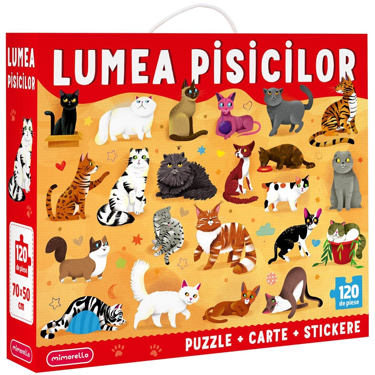 Mimorello Puzzle Lumea Pisicilor 120 piese