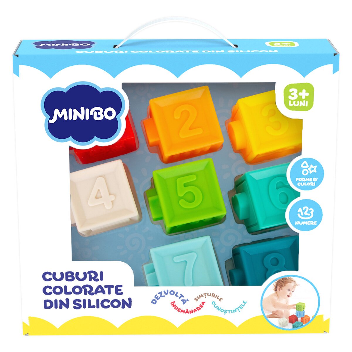 Minibo Cuburi colorate din silicon