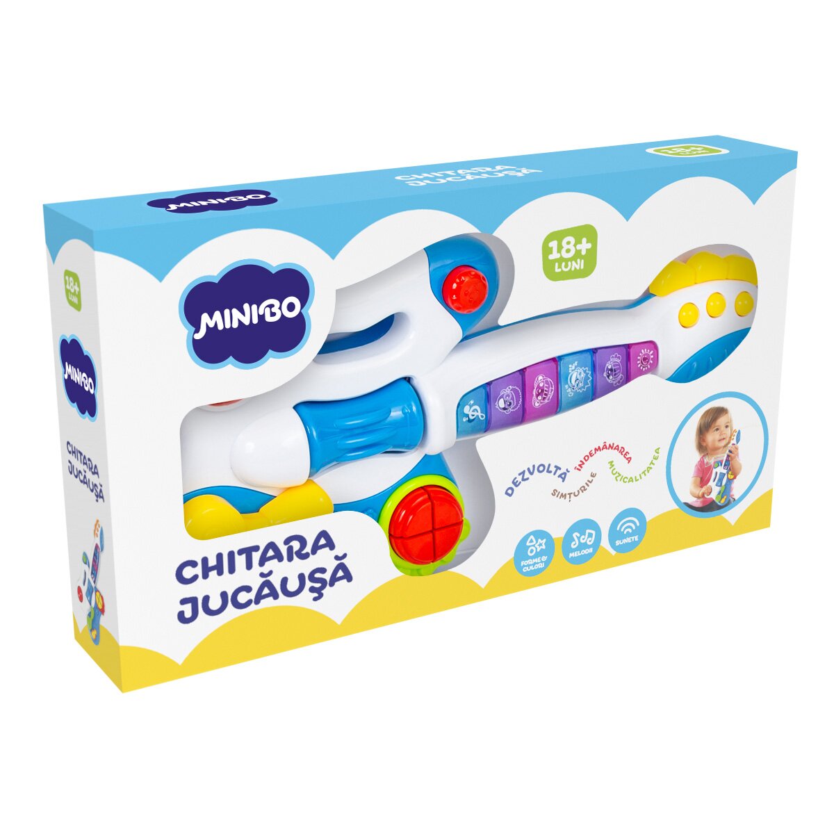 Minibo Jucarie bebelusi Chitara jucausa