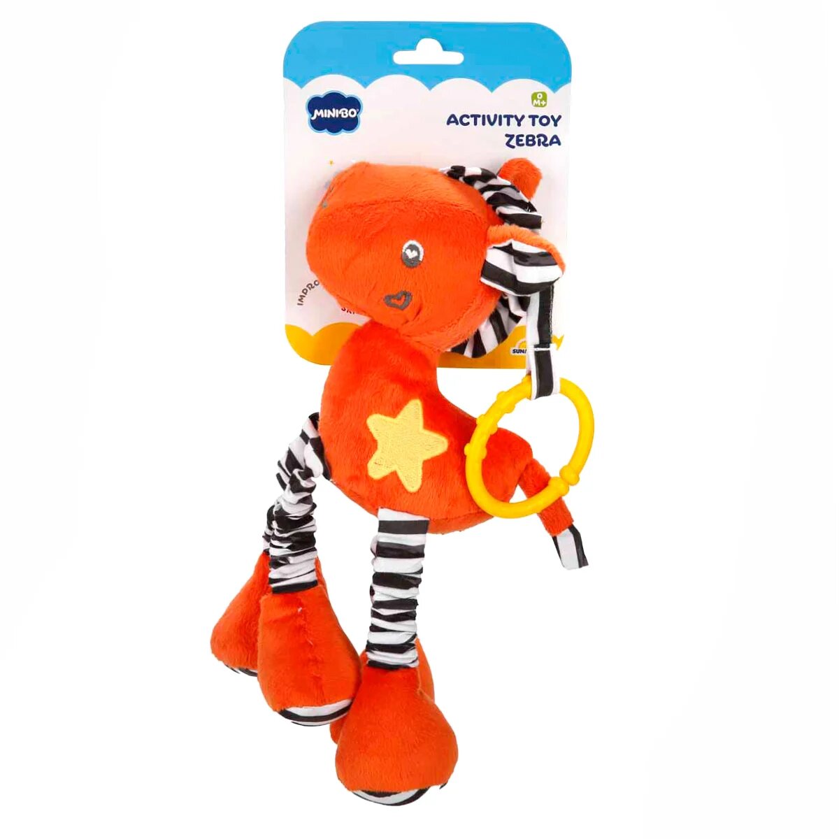 Minibo Jucarie bebelusi cu activitati Zebra
