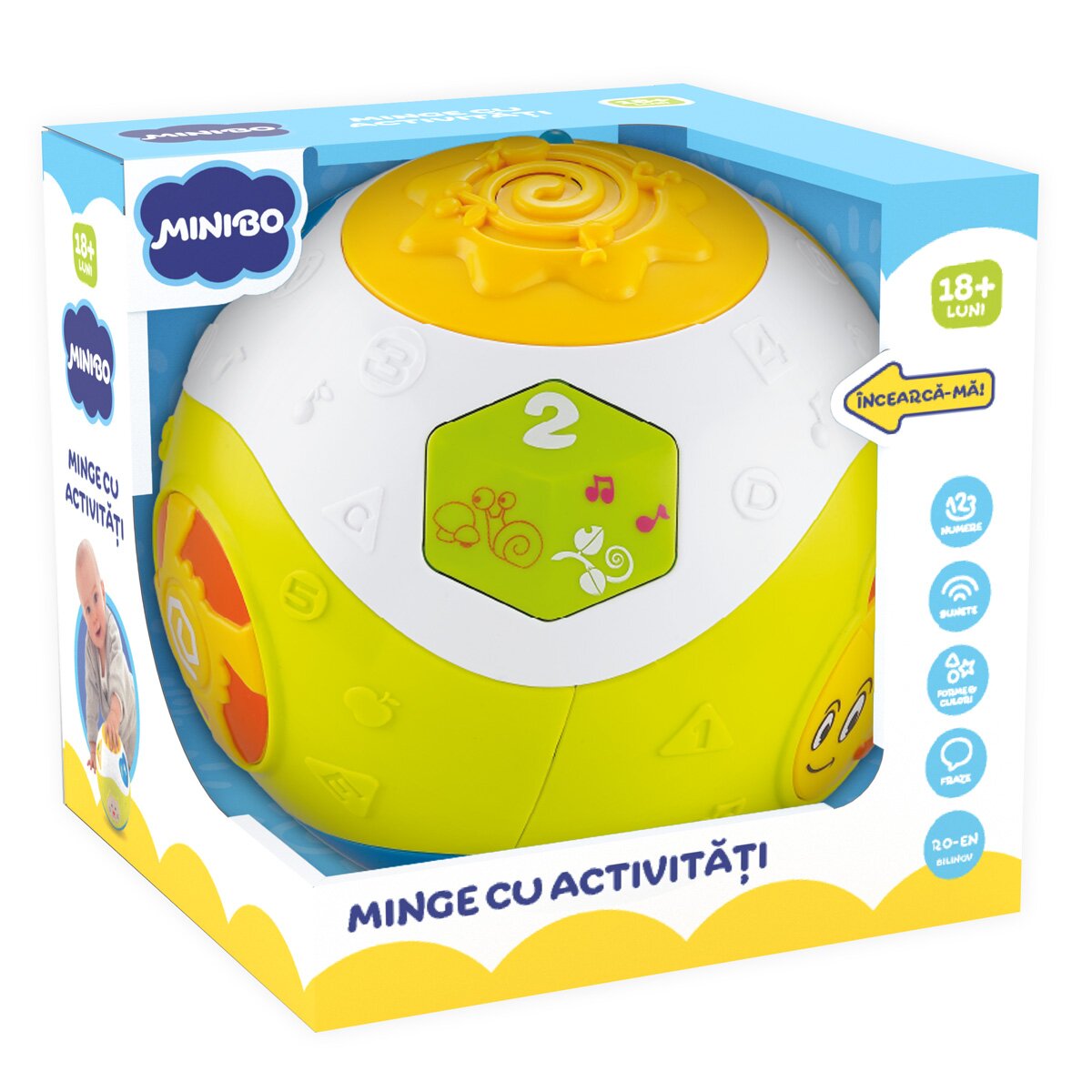 Minibo Jucarie bebelusi Minge cu activitati