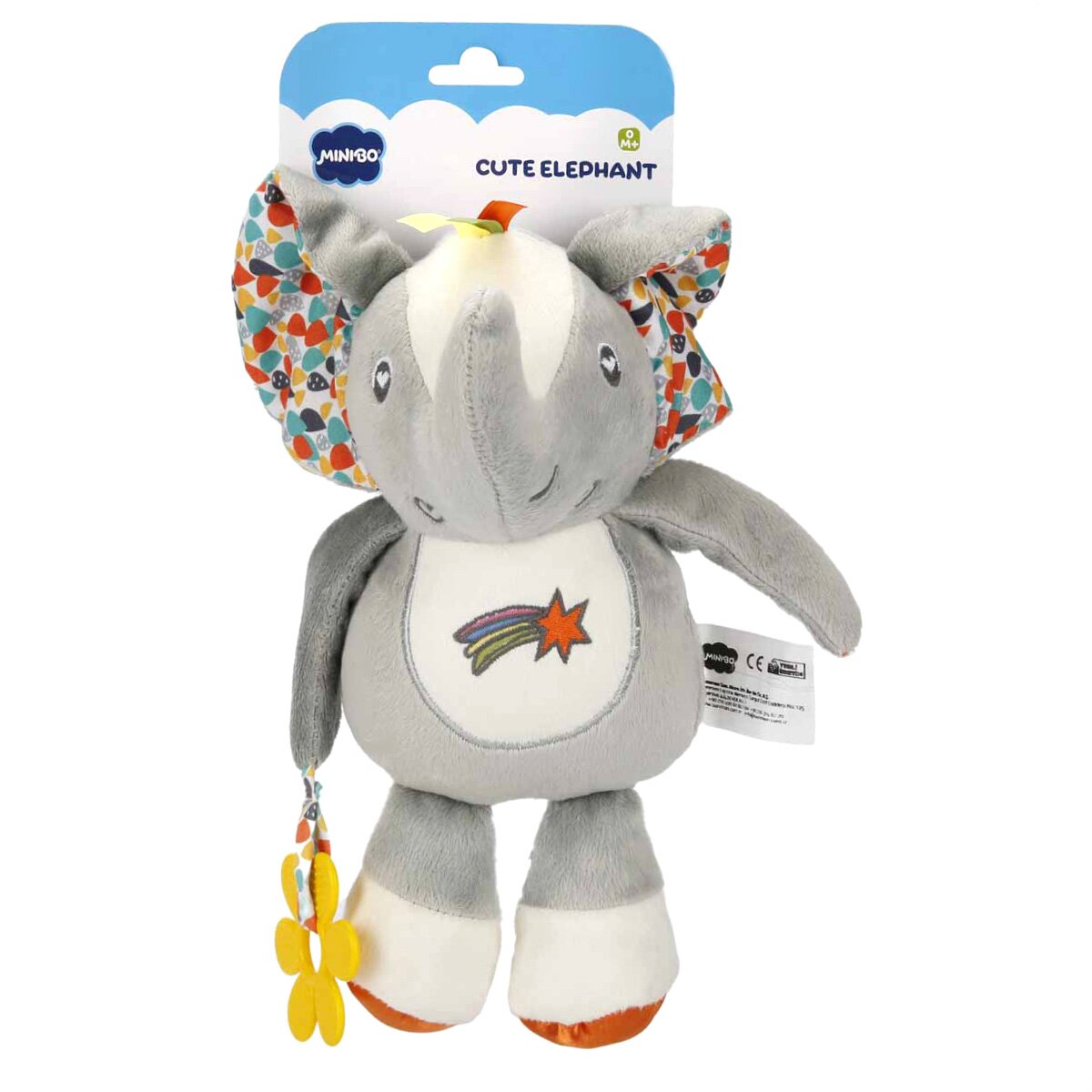 Minibo Jucarie bebelusi pentru carucior Elefant