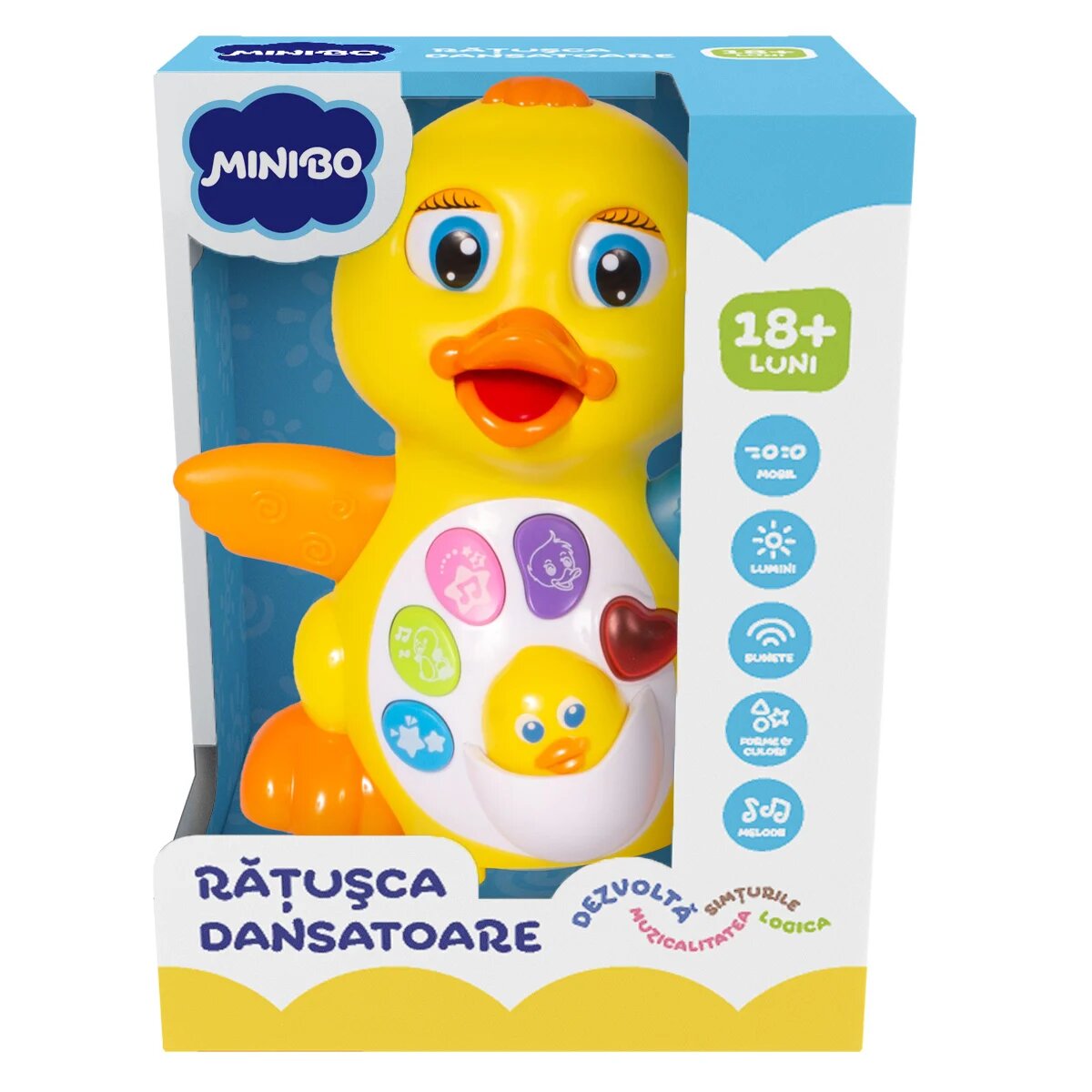 Minibo Jucarie bebelusi Ratusca dansatoare