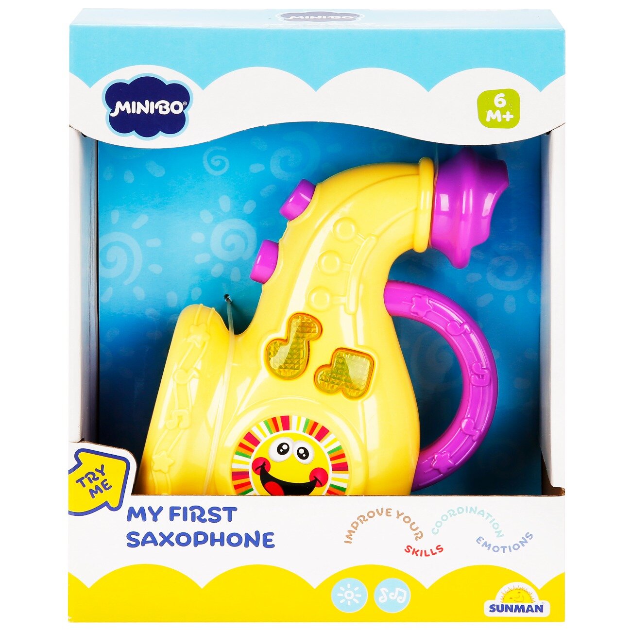 Minibo Jucarie bebelusi Saxofonul hazliu