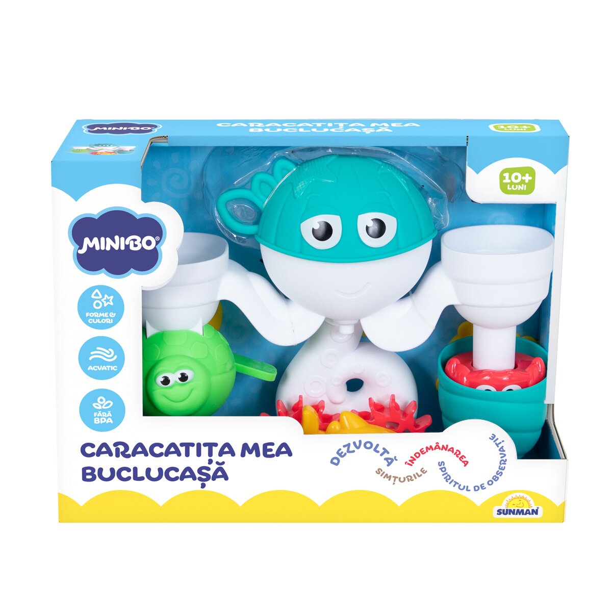 Minibo Jucarie de baie Caracatita