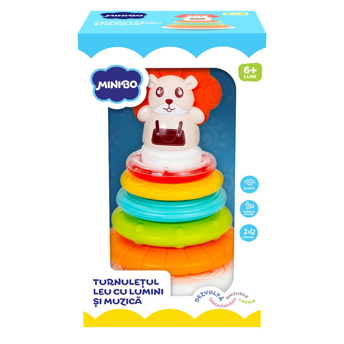 Minibo Turnuletul leu cu lumini si muzica