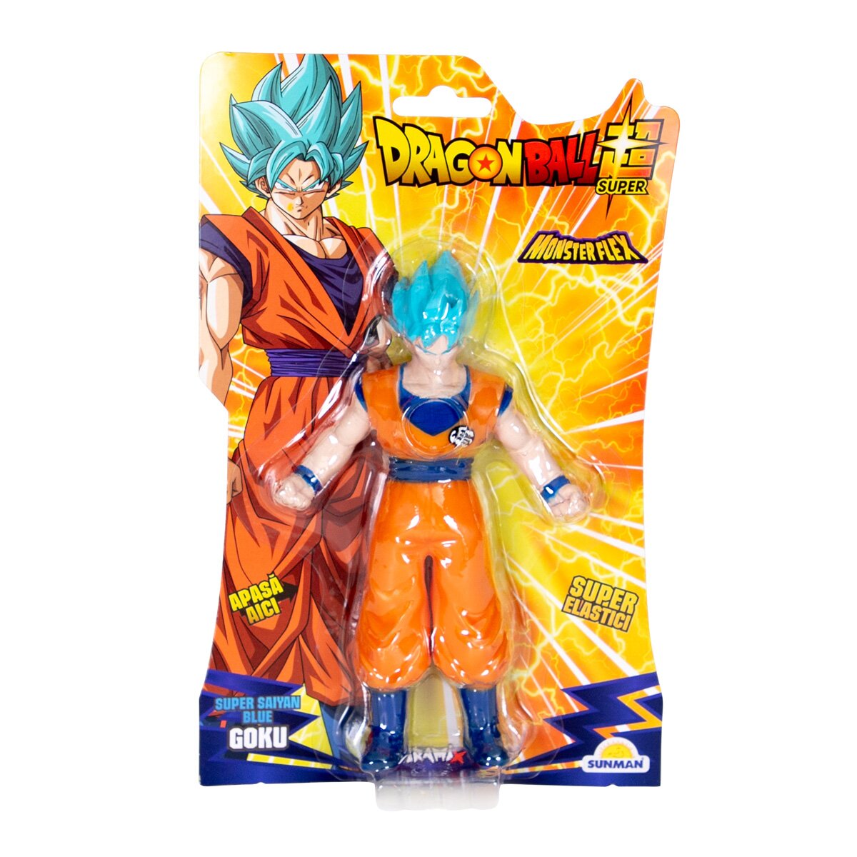 Monster Flex Figurina Dragon Ball Z Super flexibil Super Sayan Blue Goku