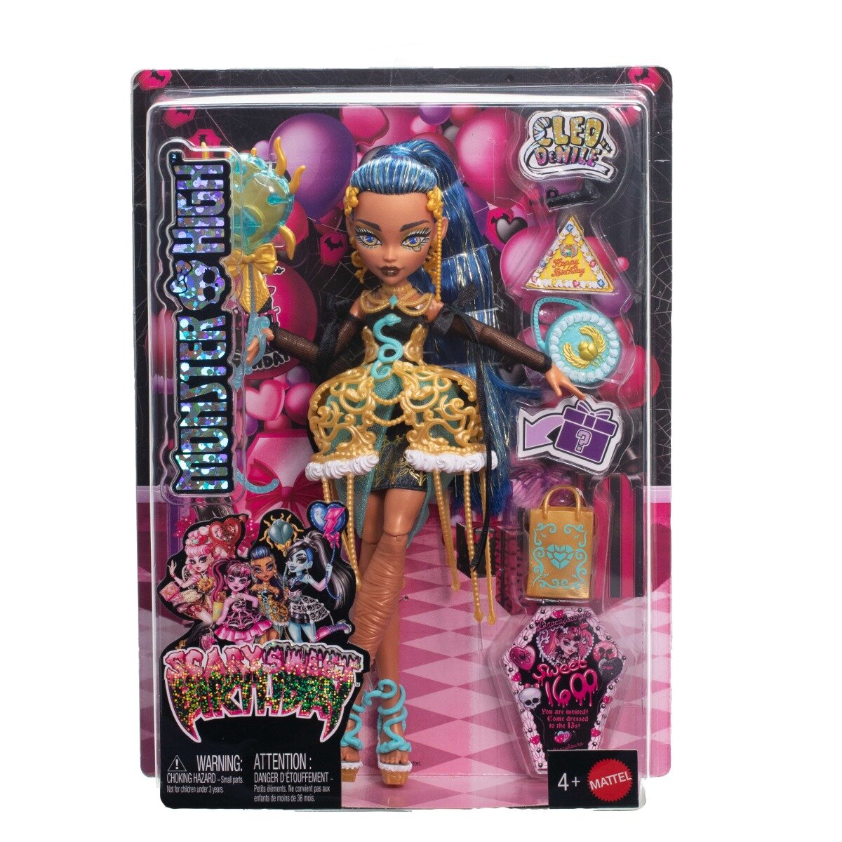 Monster High Papusa Cleo Scary Sweet Birthday JBG76