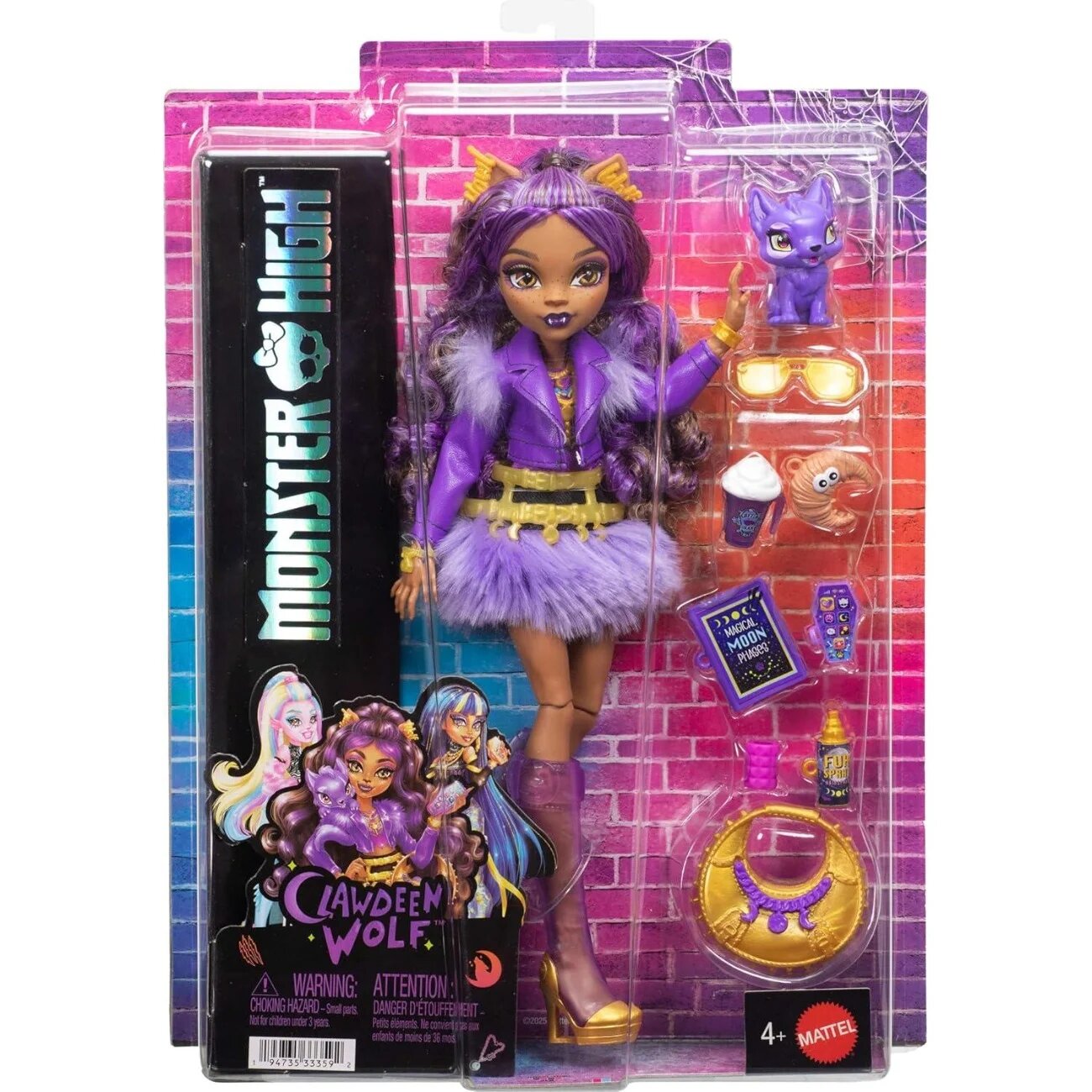 Monster High Papusa cu accesorii Clawdeen Wolf JHK30