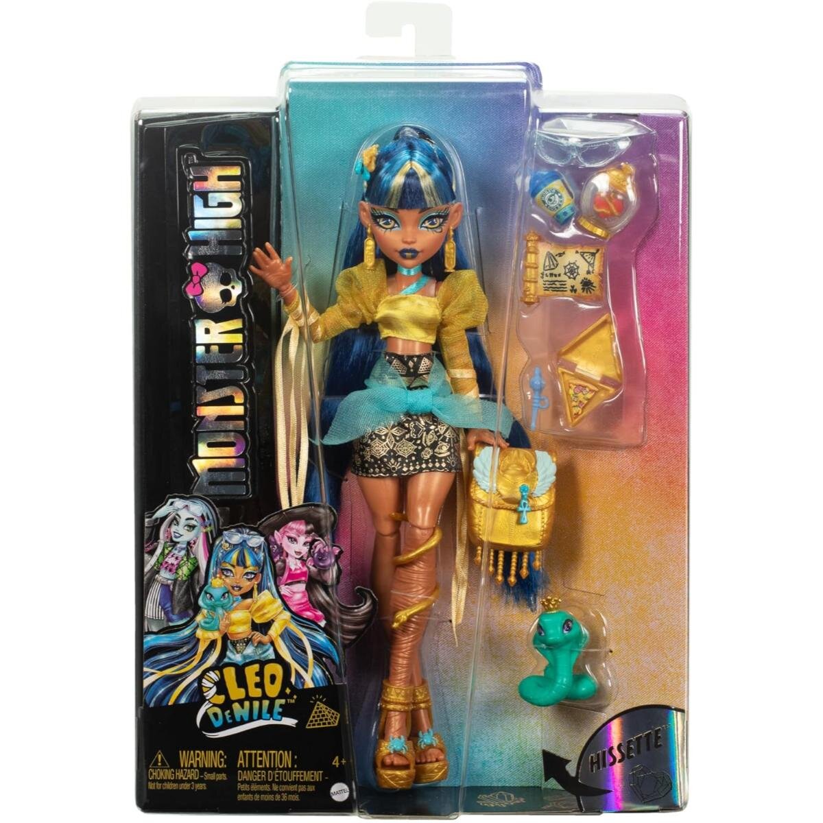 Monster High Papusa cu animal de companie Cleo Refresh HXH74