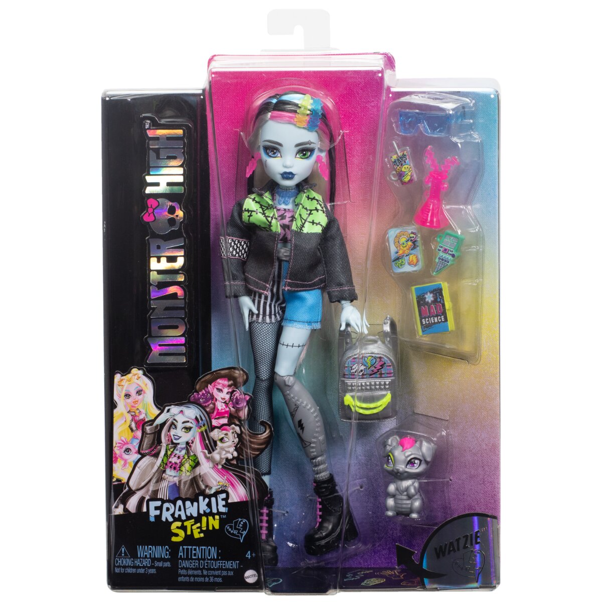 Monster High Papusa cu animal de companie Frankie Refresh HXH73