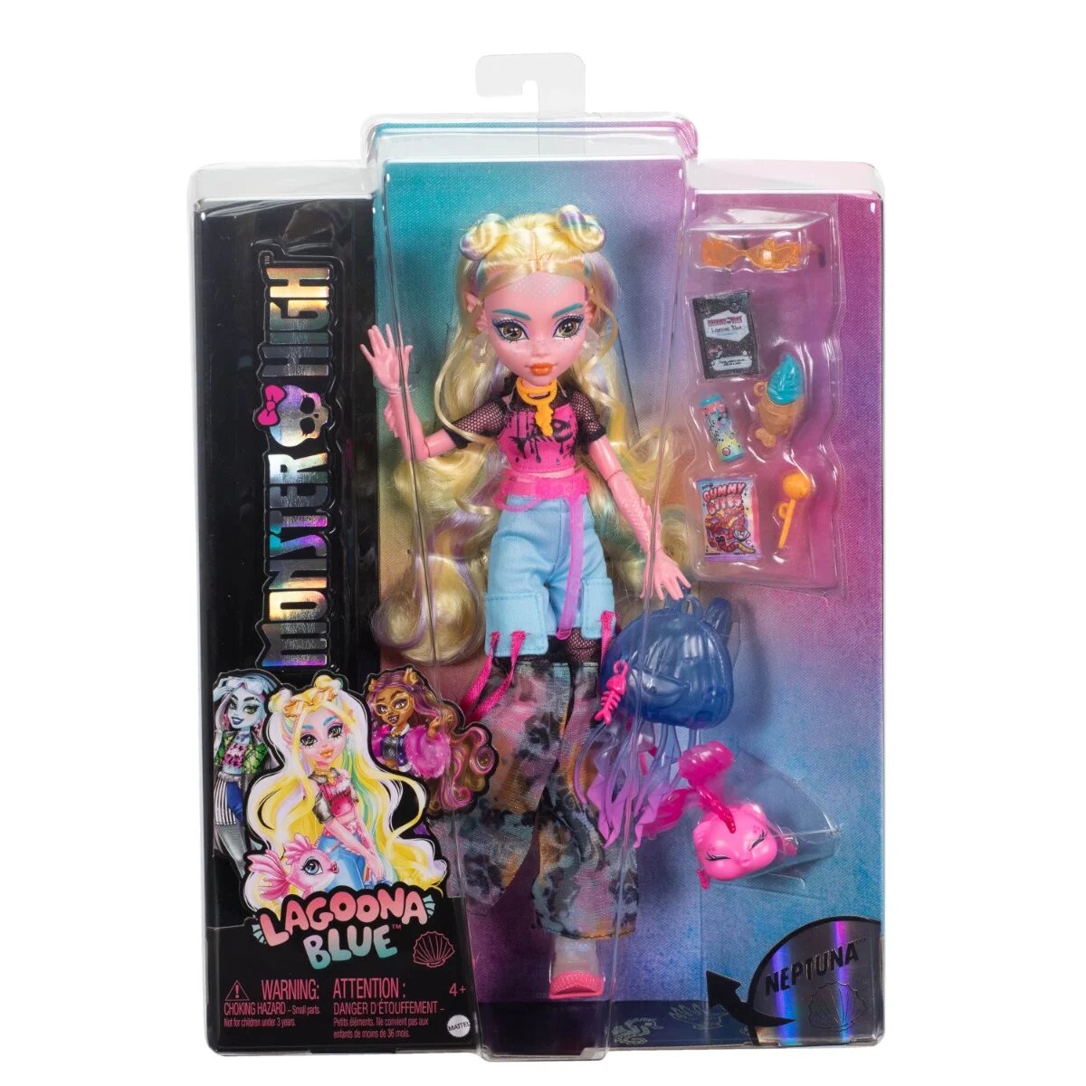 Monster High Papusa cu animal de companie Lagoona Refresh HXH75
