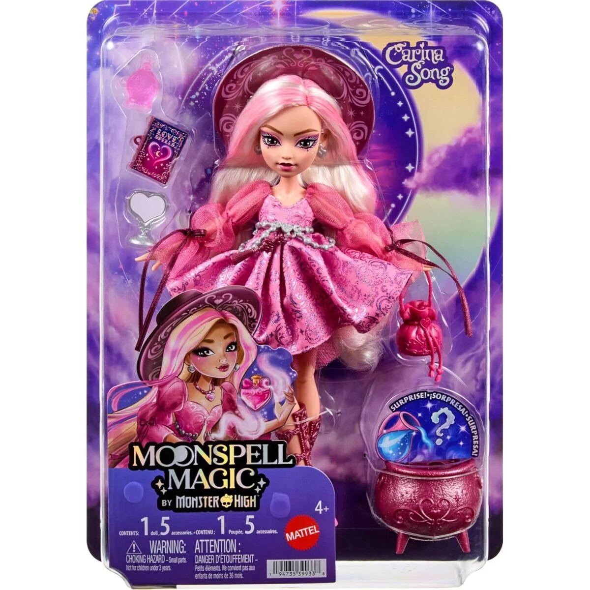 Monster High Papusa Moonspell Magic Carina Song JNM26