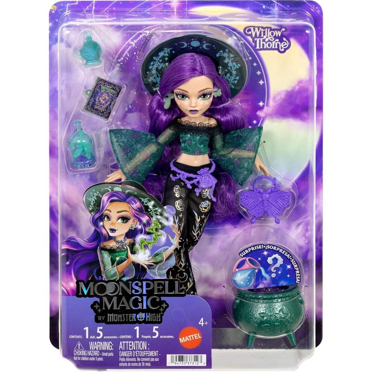 Monster High Papusa Moonspell Magic Willow Nature Witch JMB92