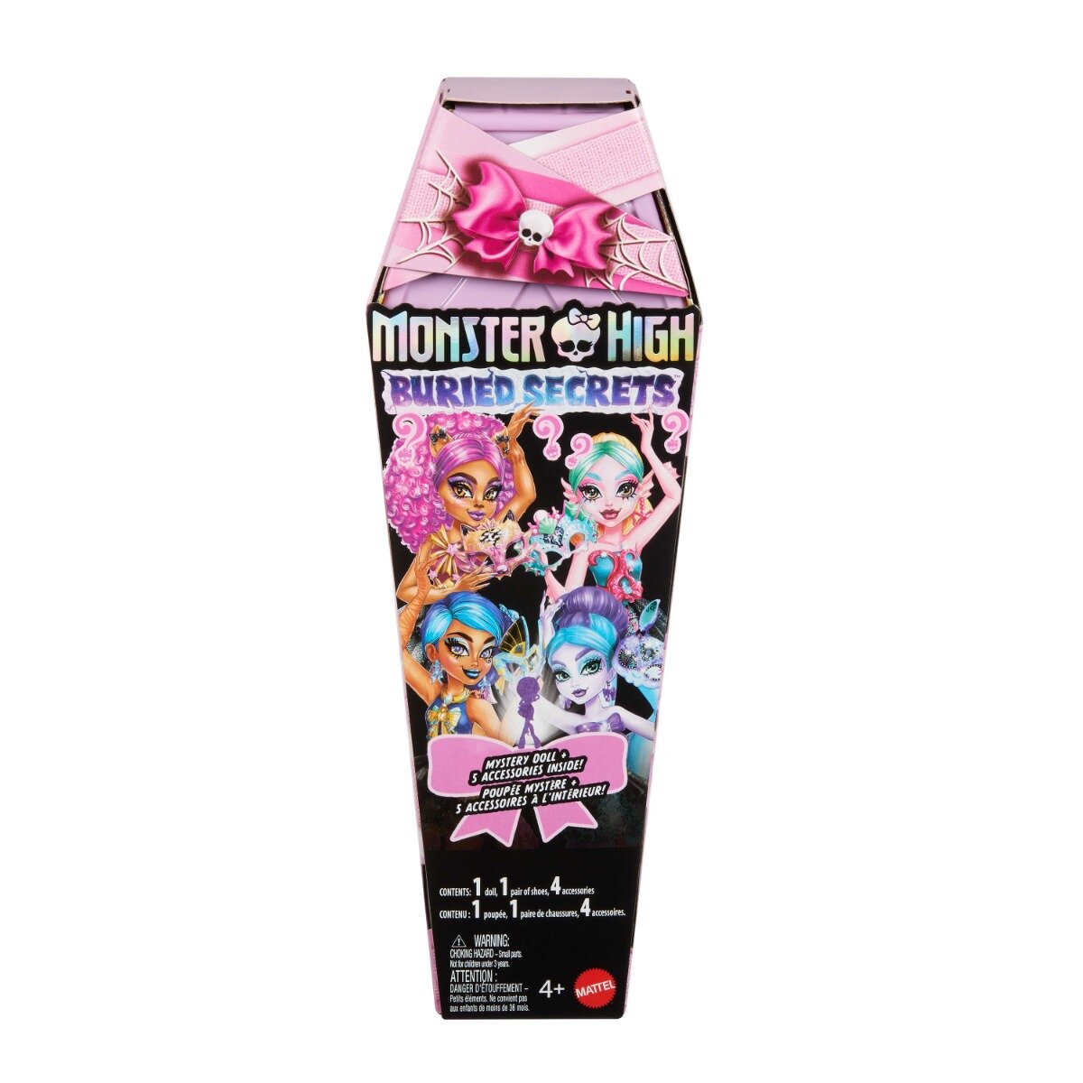 Monster High Papusa surpriza cu 5 accesorii Buried Secrets Cozy Creepover HYV64
