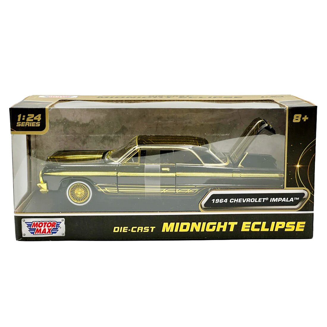 Motormax Masina Midnight Eclipse 1964 Chevy Impala 1:24