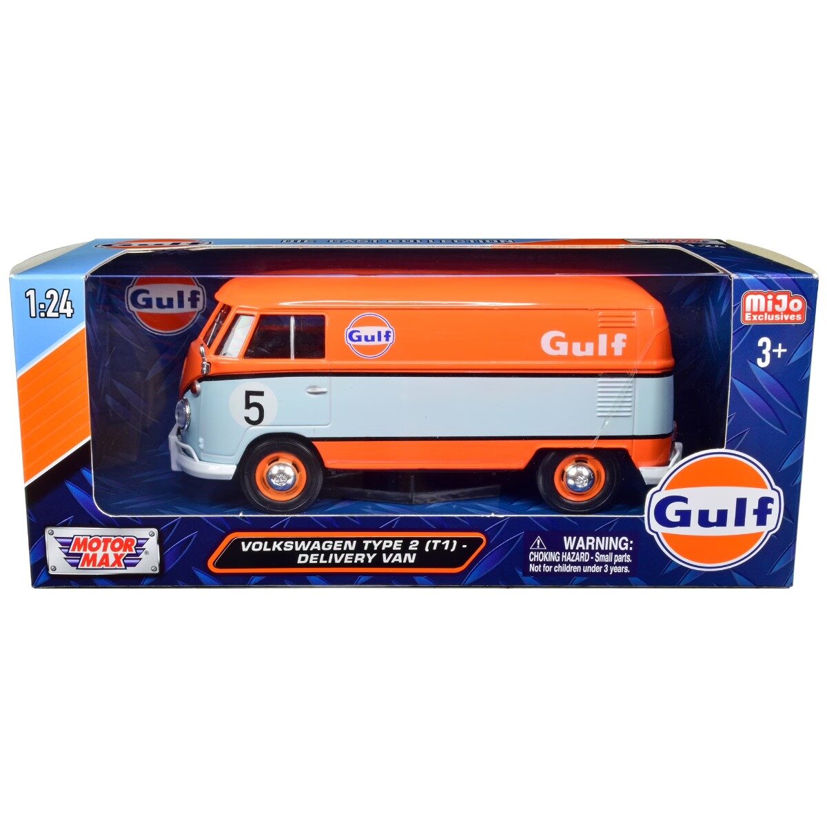Motormax Masina Volkswagen Type 2 (T1) Delivery Van Gulf 1:24