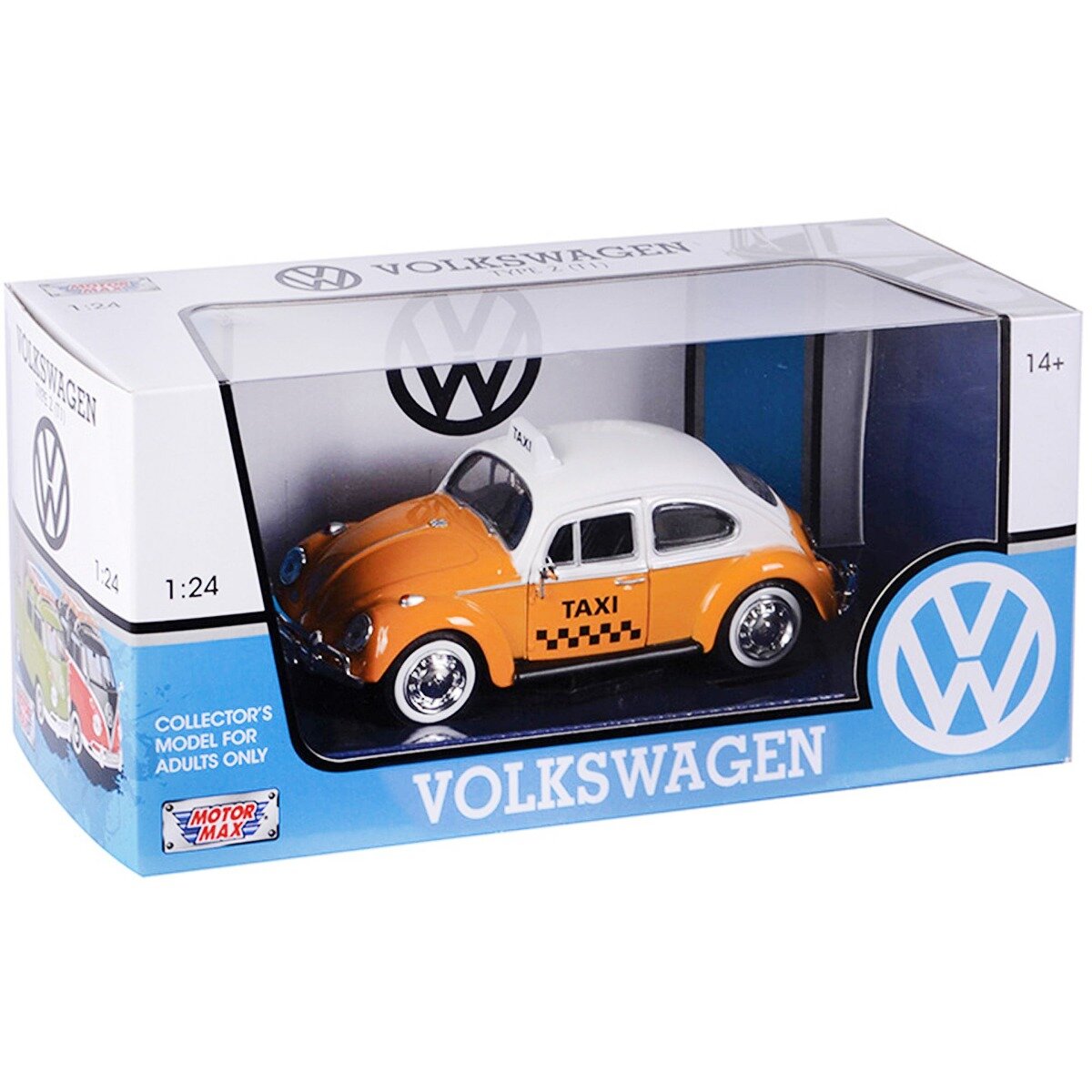 Motormax Masinuta Volkswagen Beetle Taxi 1:24