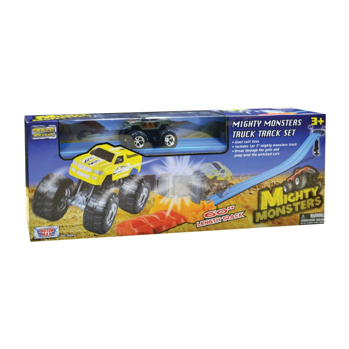 Motormax Set de joca Pista cu masinuta Mighty Monsters