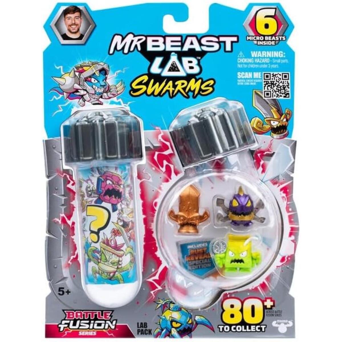 MrBeast Lab Set 6 figurine Mr Beast Lab Swarms S4 Battle Fusion