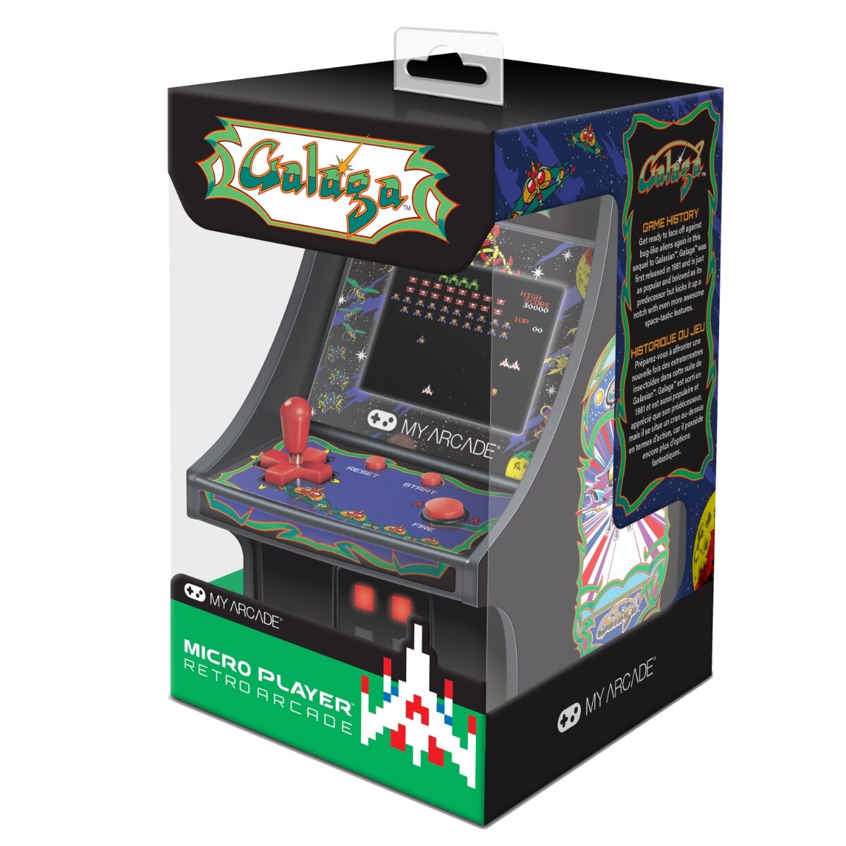 My Arcade Mini consola retro Micro Player Galaga