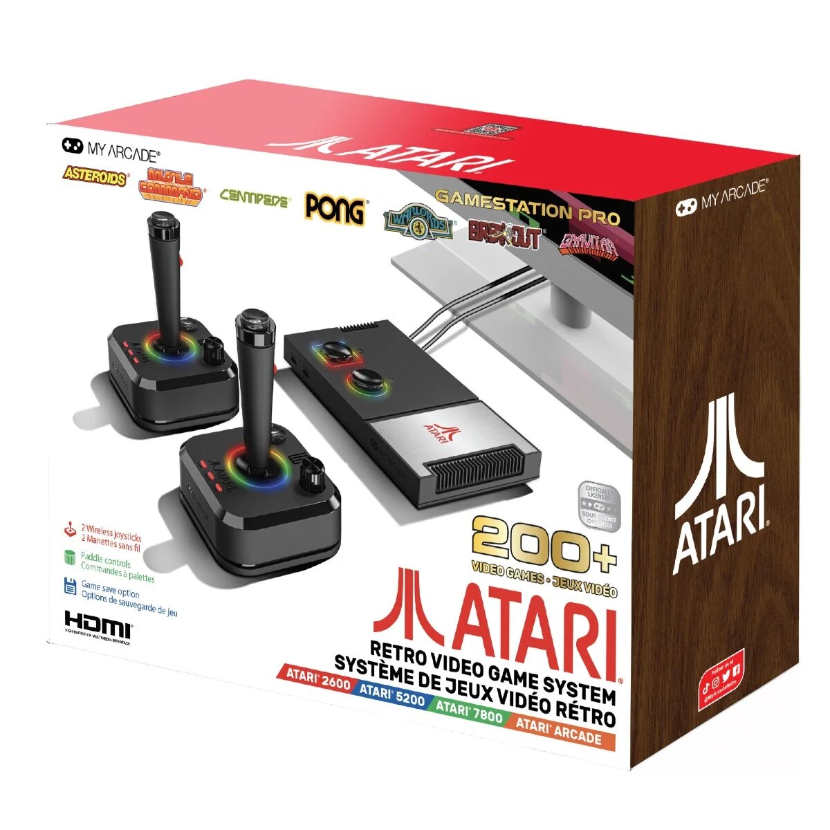 My Arcade Sistem retro cu 200+ jocuri Pro Atari