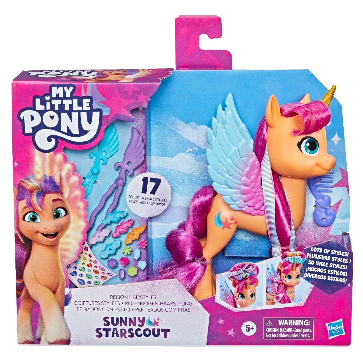 My Little Pony Figurina cu accesorii pentru par Sunny