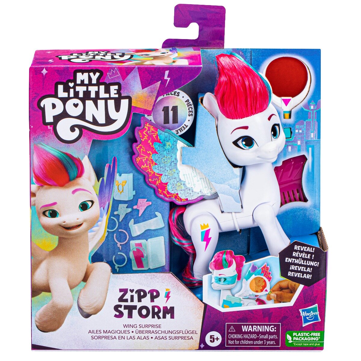 My Little Pony Figurina cu accesorii pentru par Zipp Storm F6446