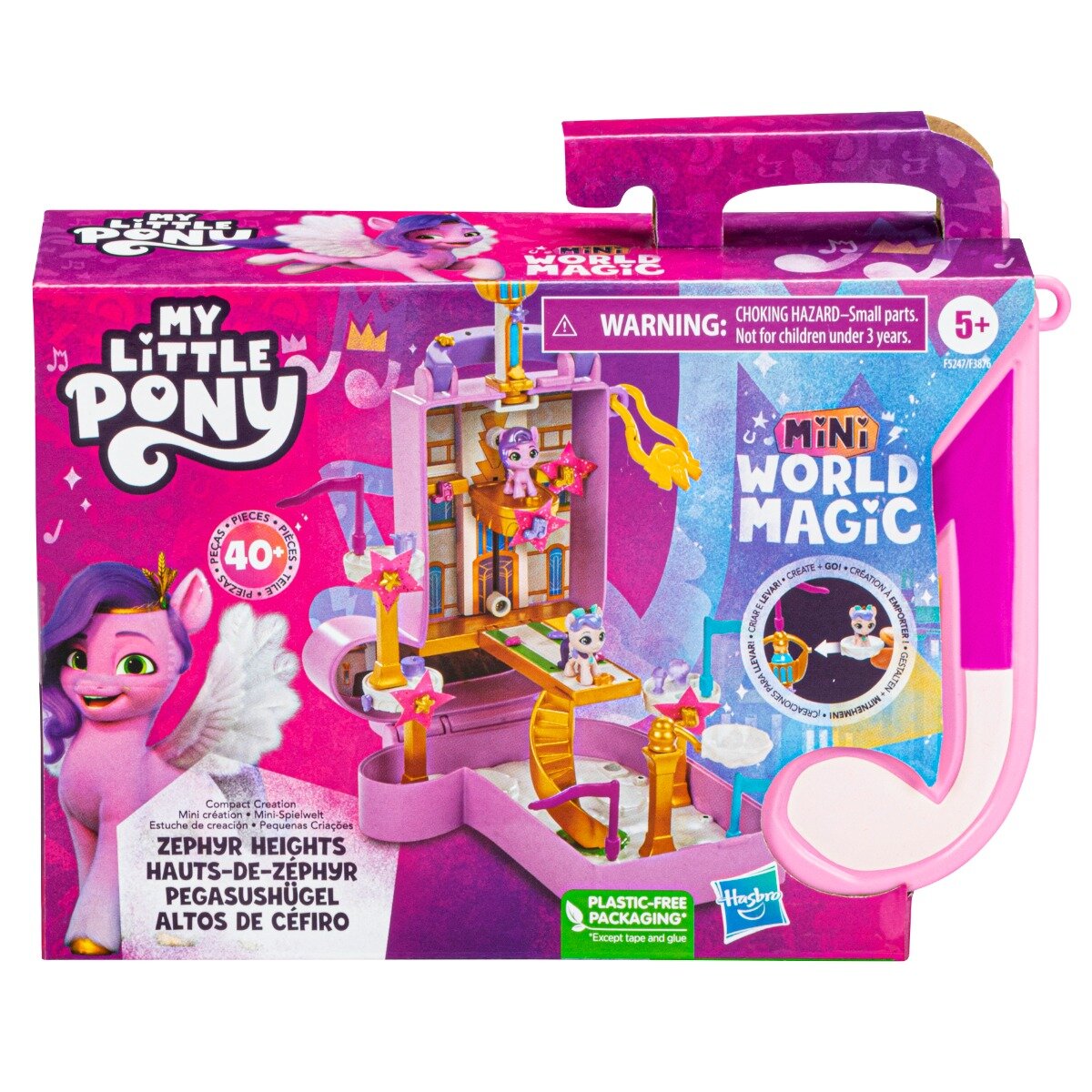My Little Pony Set de joaca cu figurina Mini World Magic Zephyr Heights F5247