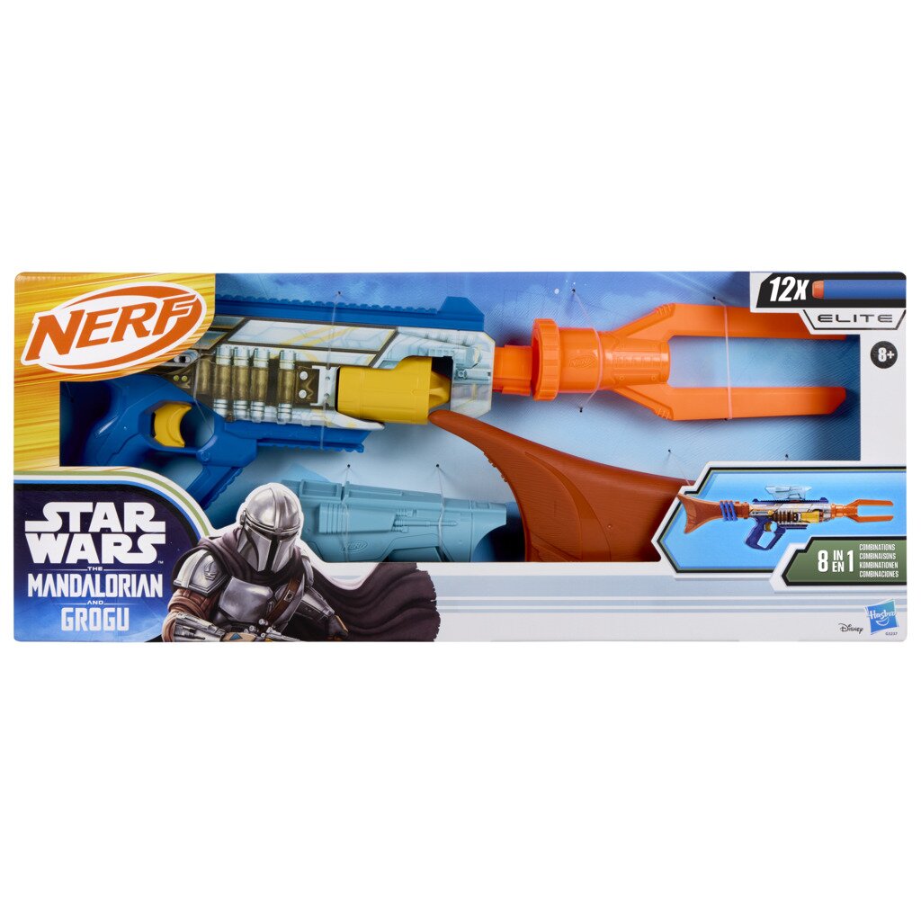 Nerf Blaster cu 12 sageti din spuma The Mandalorian and Grogu G3237