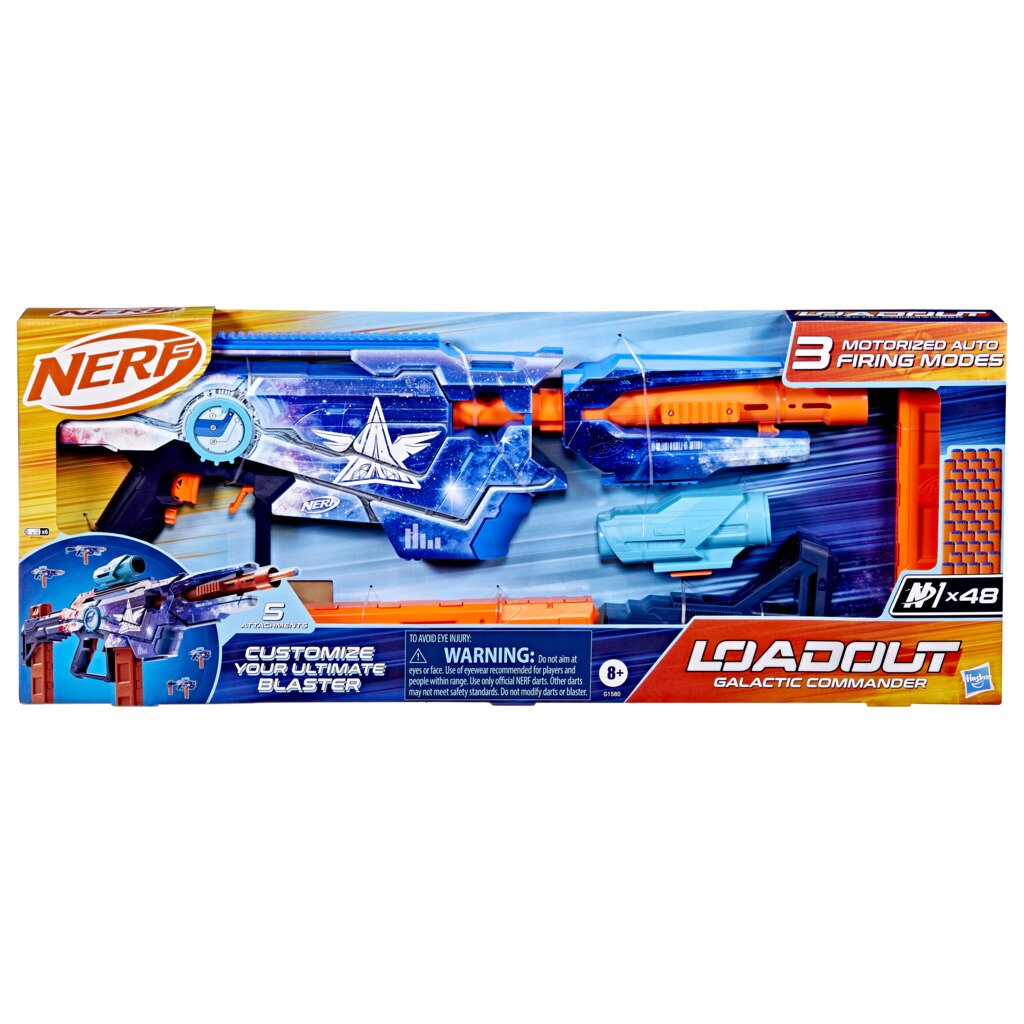 Nerf Blaster cu 48 sageti din spuma Loadout Galactic Comander G1580