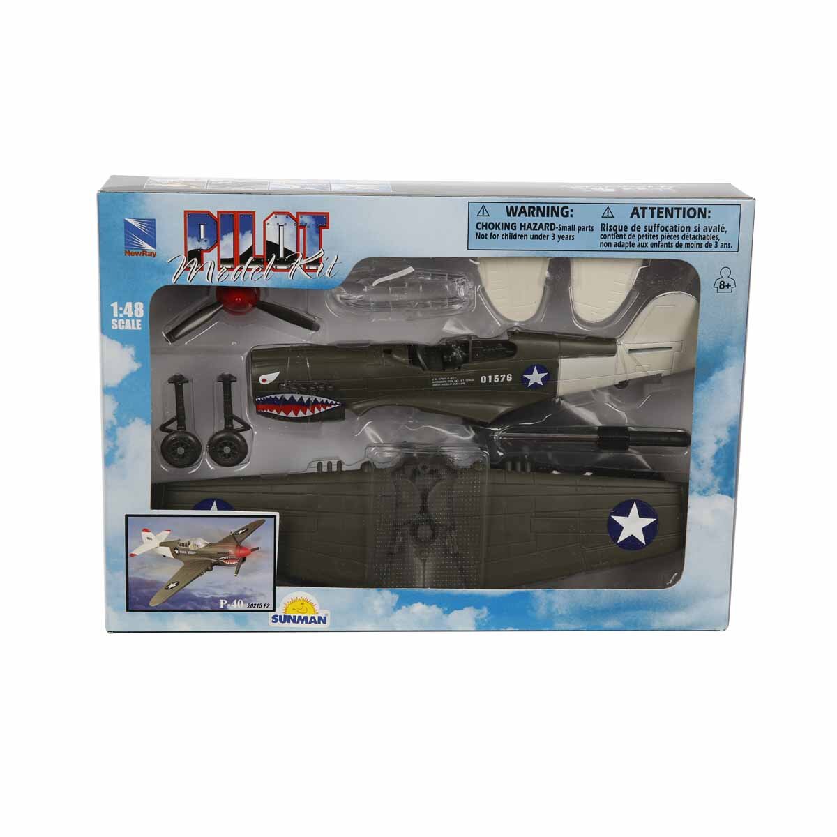 New Ray Avion de lupta cu pilot P-40 1:48