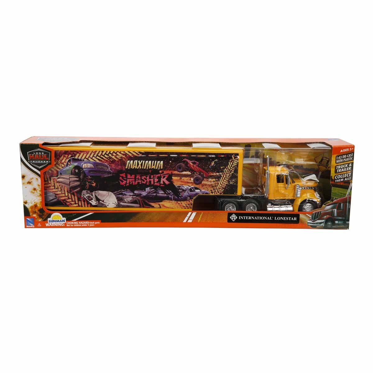 New Ray Camion cu remorca 1:43 Galben