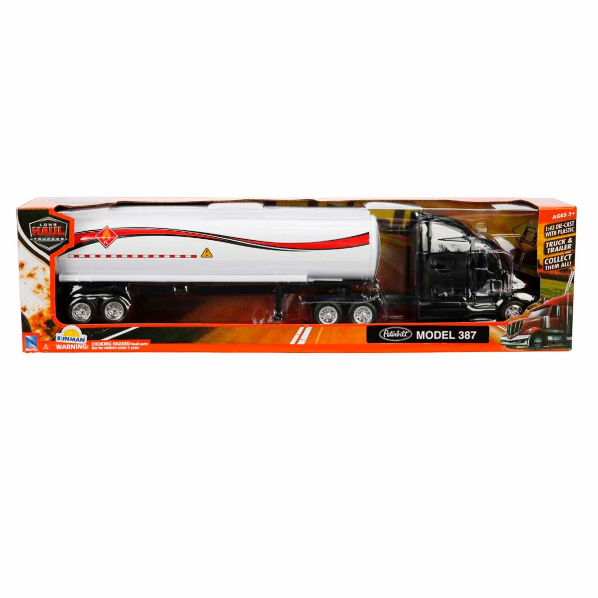 New Ray Camion din metal cu cisterna Peterbilt 387 1:43