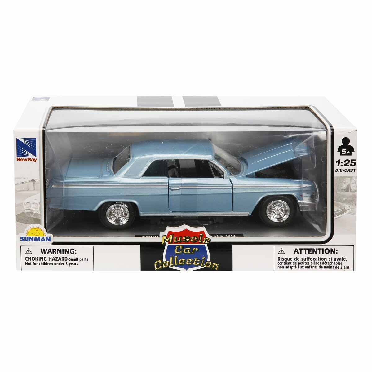 New Ray Masina metalica 1962 Chevrolet Impala SS Blue 1:25