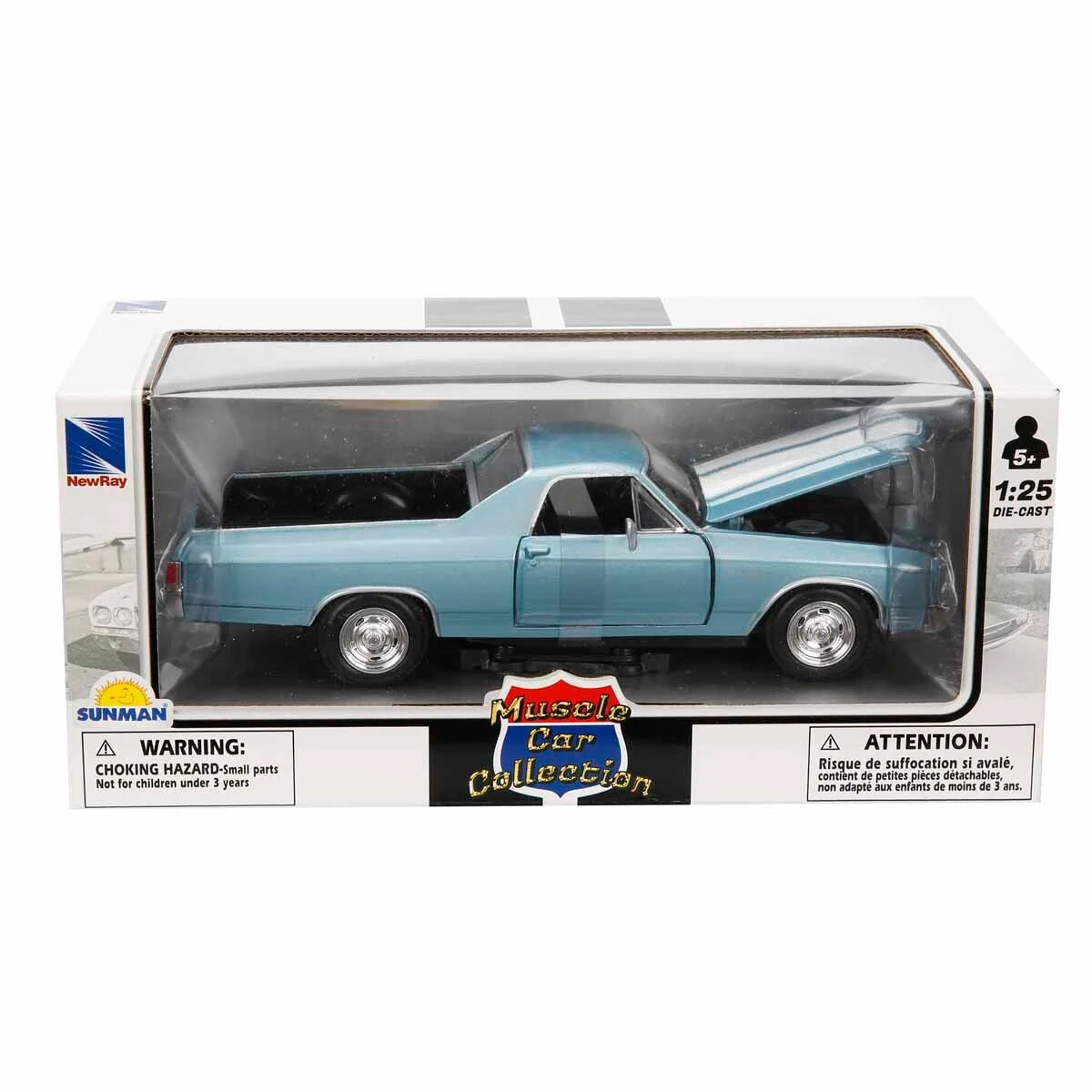New Ray Masina metalica 1970 Chevrolet El Camino SS Blue 1:25