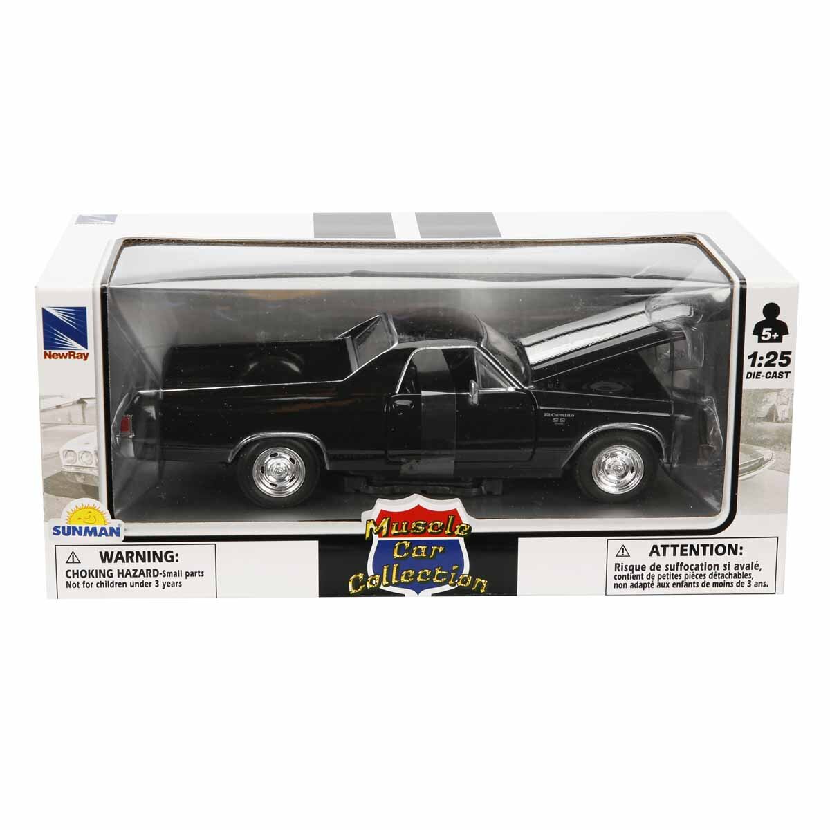 New Ray Masina metalica 1970 Chevrolet El Camino SS Negru 1:25