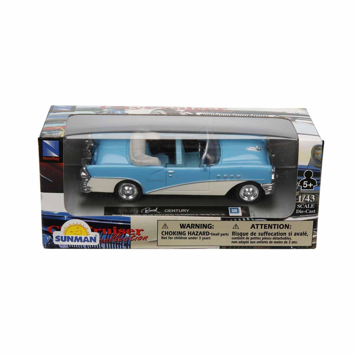 New Ray Masina metalica Buick Century 1:43 Alb-Blue