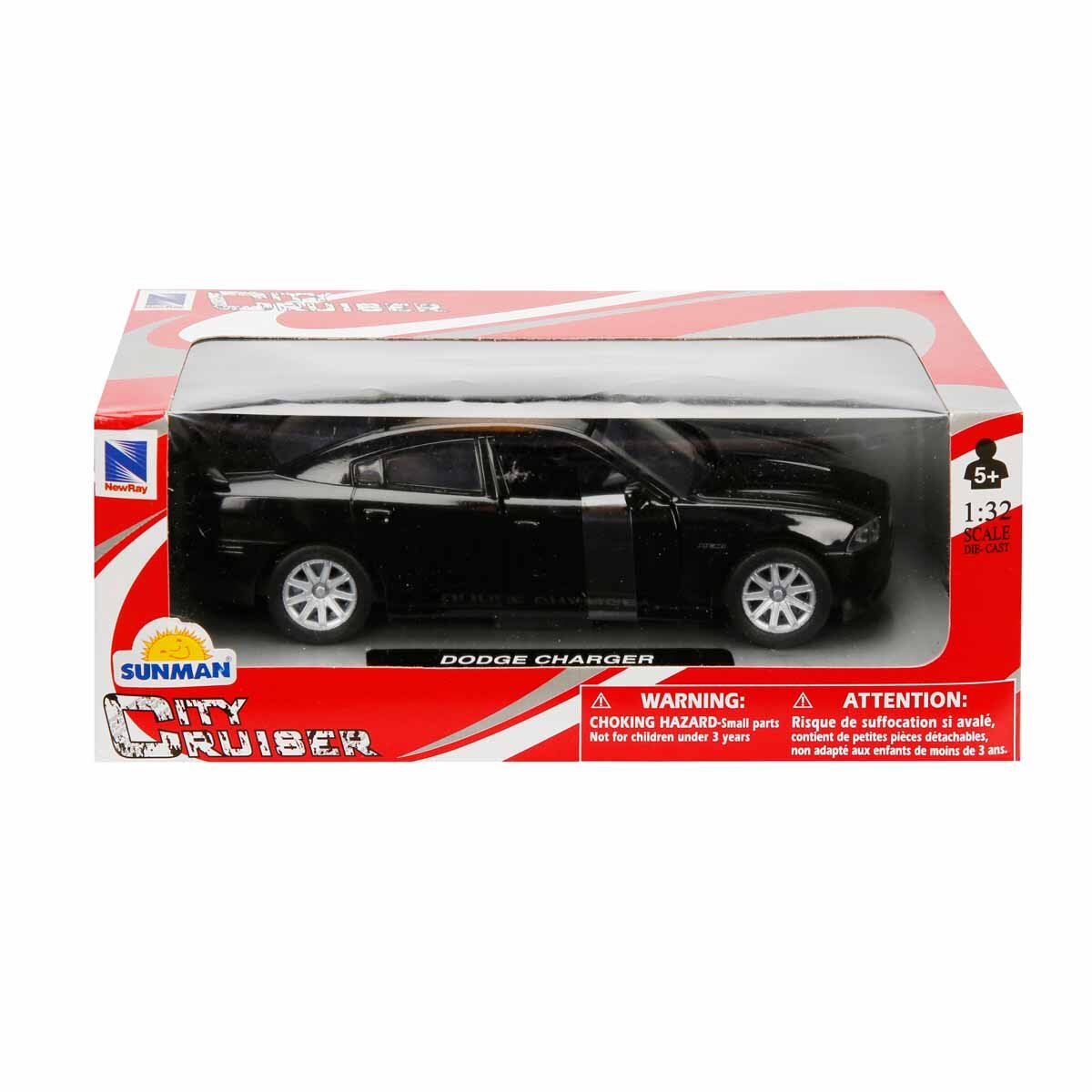 New Ray Masina metalica Dodge Charger Negru 1:32