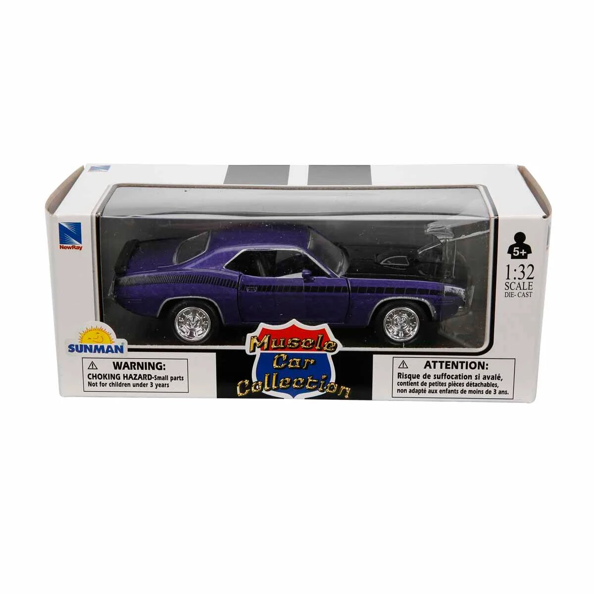 New Ray Masina metalica Plymouth Cuda 1970 1:32