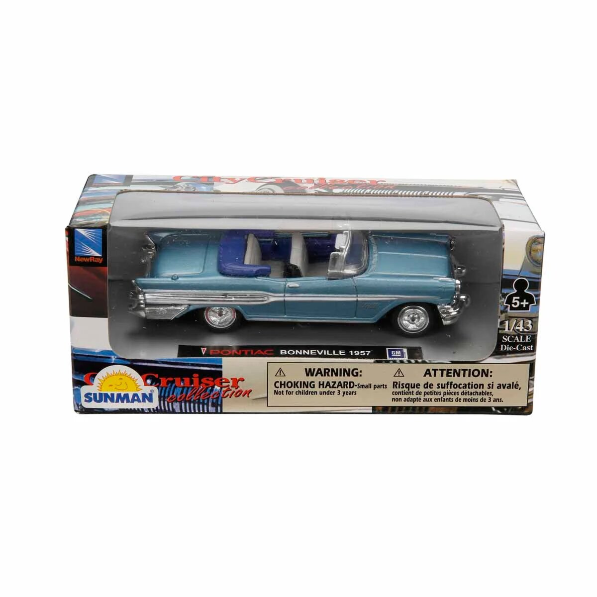 New Ray Masina metalica Pontiac Bonneville 1957 1:43