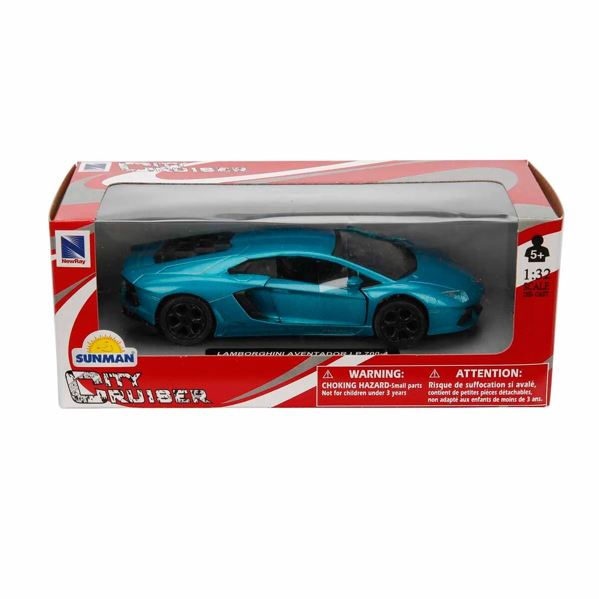 New Ray Masina sport metalica City Cruiser Lamborghini Aventador LP700-4 1:32 Albastru