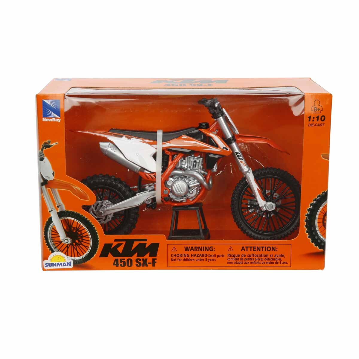 New Ray Motocicleta metalica KTM 450 SX-F 2018 1:10