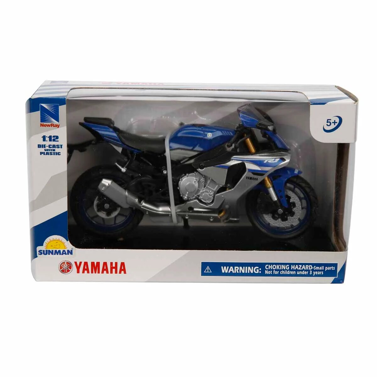 New Ray Motocicleta metalica Yamaha YZF-R1 2016 Albastru 1:12